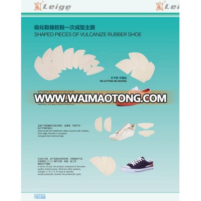 SHAPED PIECES OF VULCANIZE RUBBER SHOE COUNTER